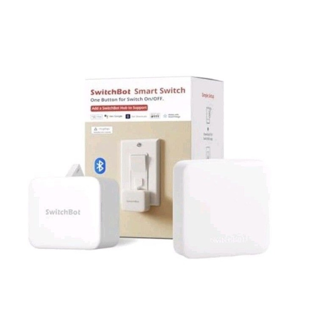 Smart Bluetooth Switch Button Pusher for Rocker & One-Way Switches App Timer